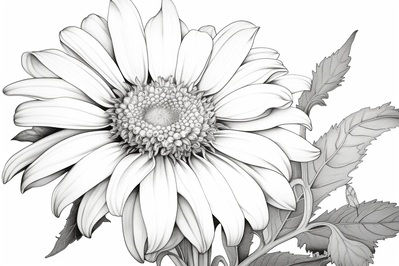 printable easy simple flower coloring pages