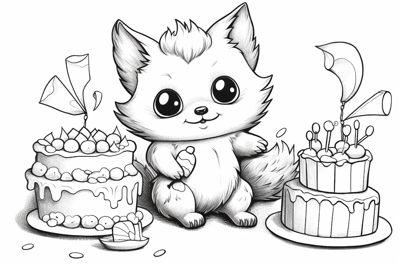 easy happy birthday coloring pages