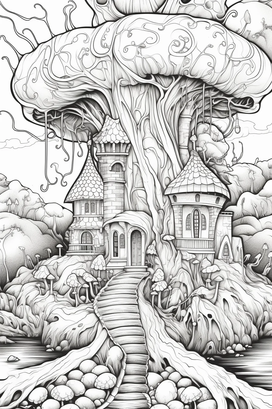fairy tale alice in wonderland coloring pages for adults