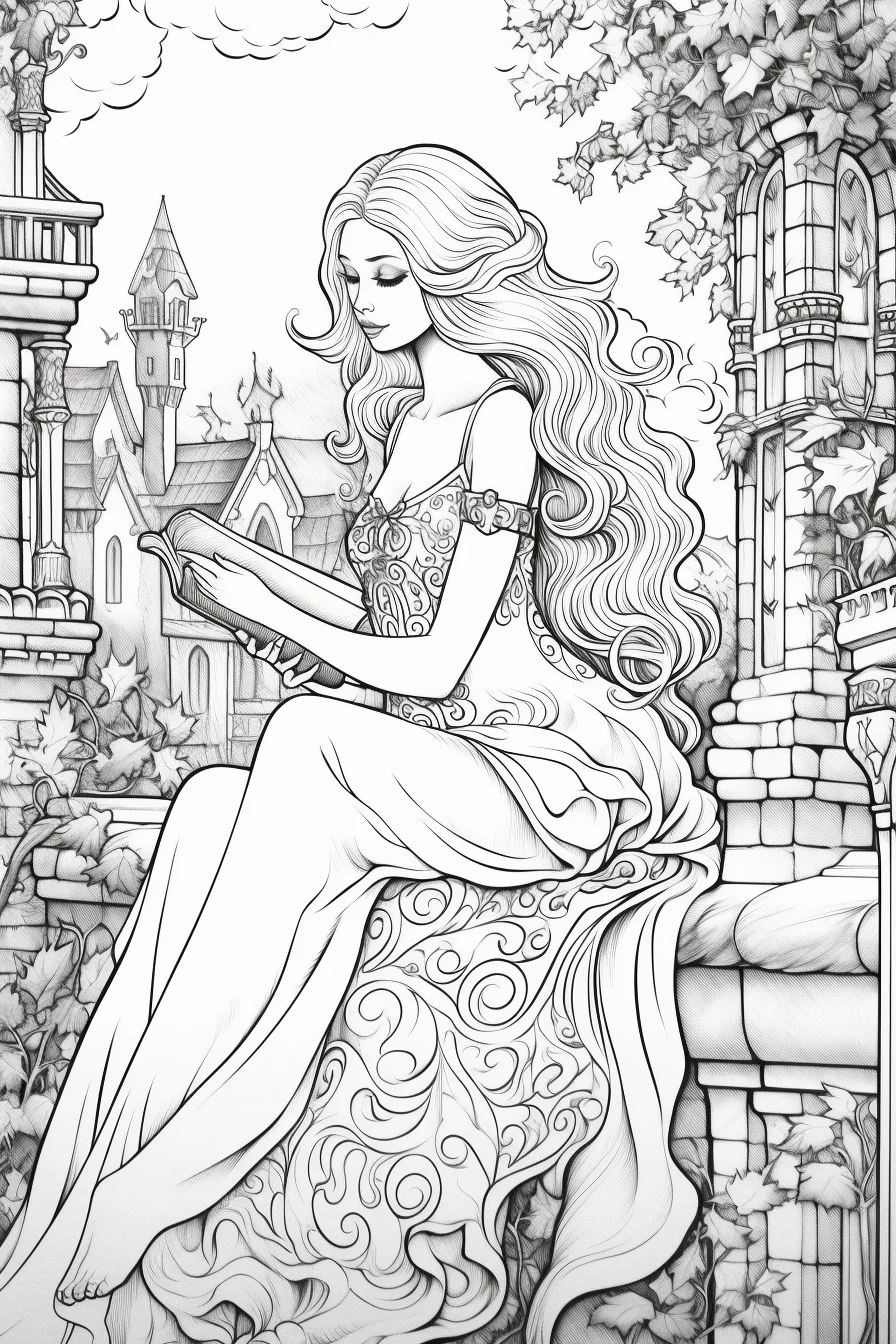 fairy tale coloring pages free