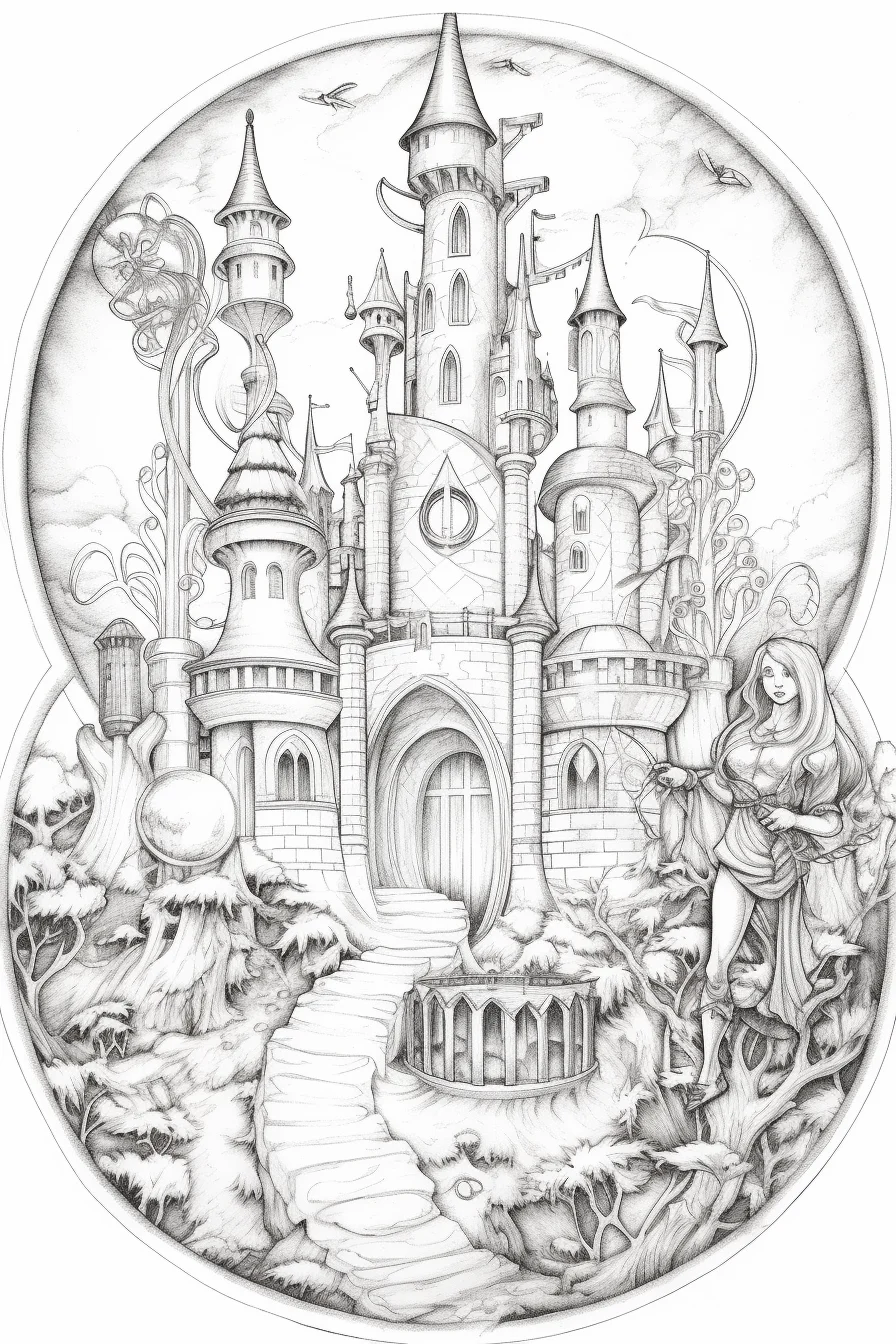 fairy tale coloring pages