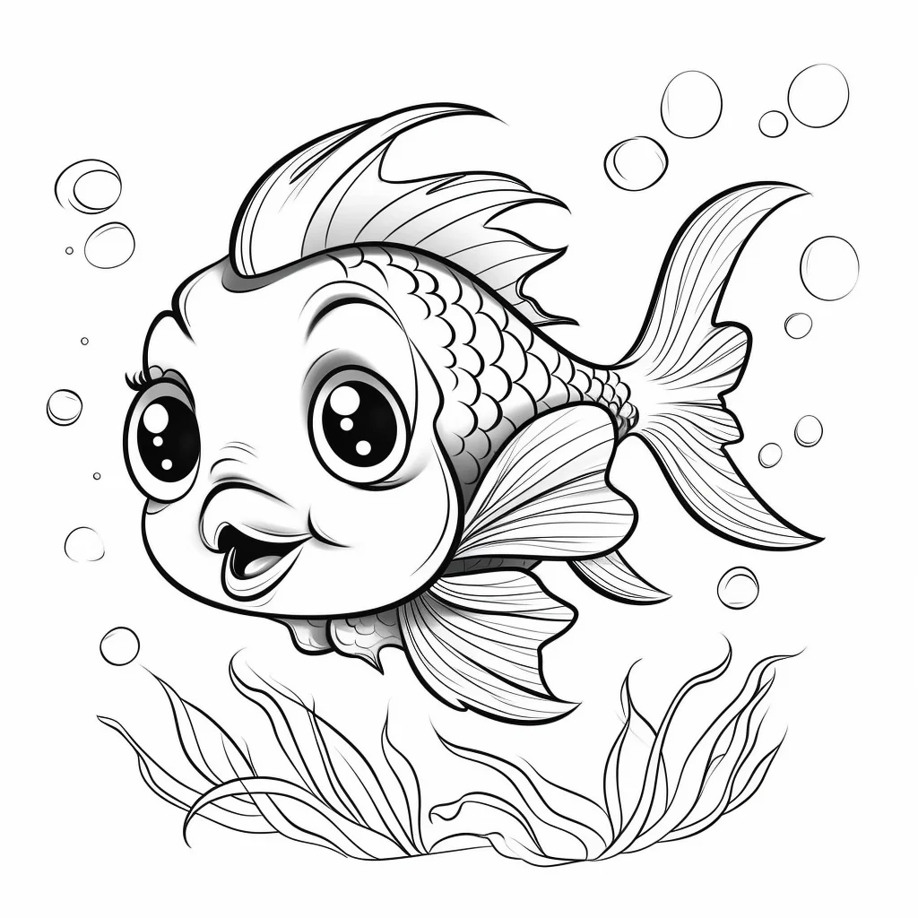 fish coloring pages for kids