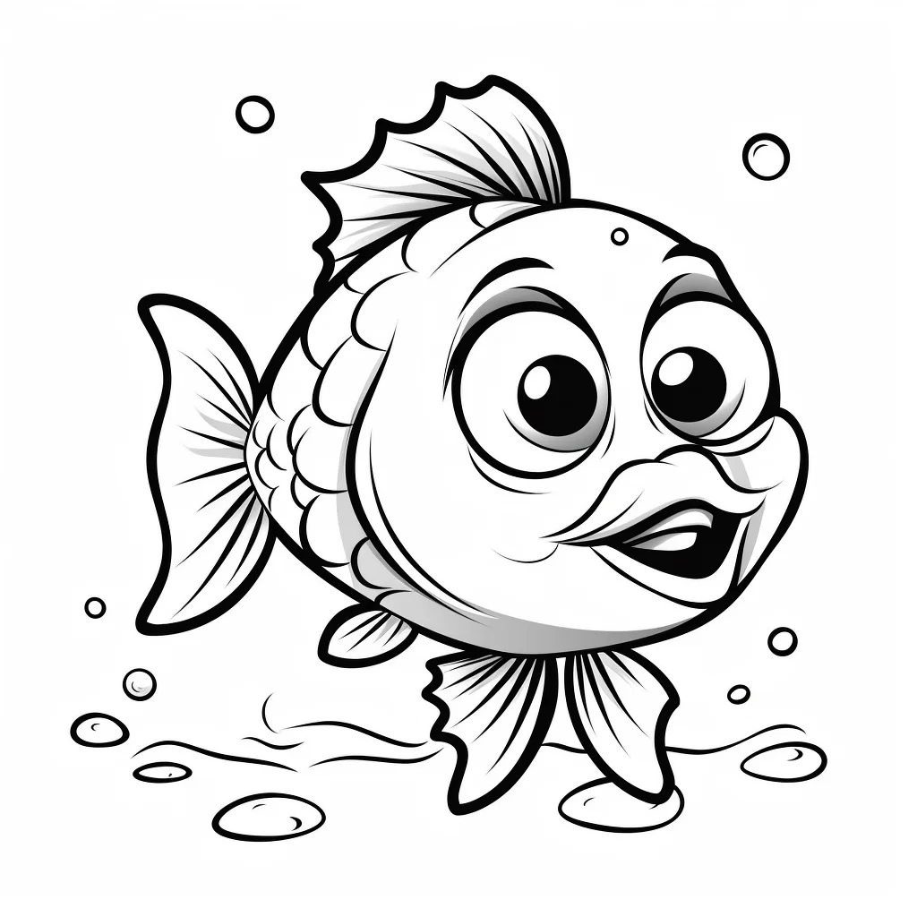 fish coloring pages for preschoolers