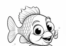 fish coloring pages for toddlers