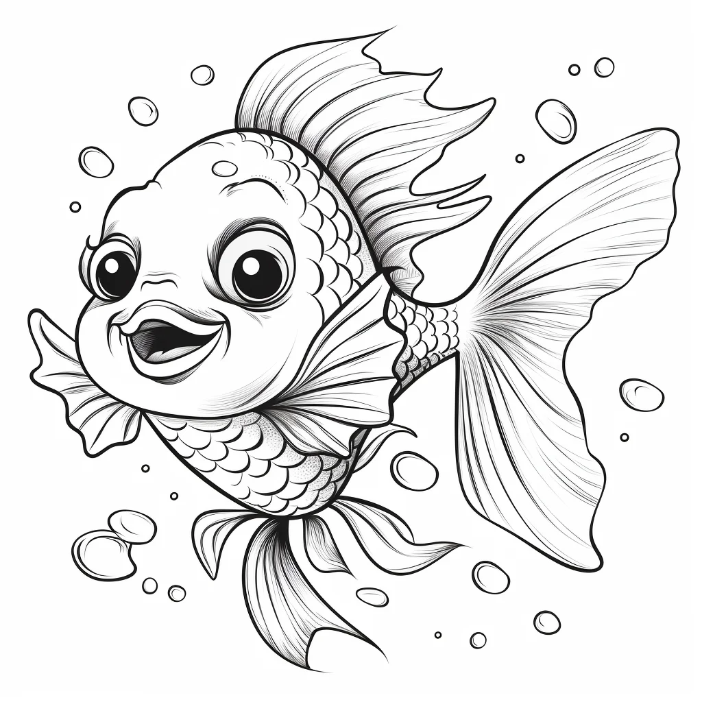 fish coloring pages free