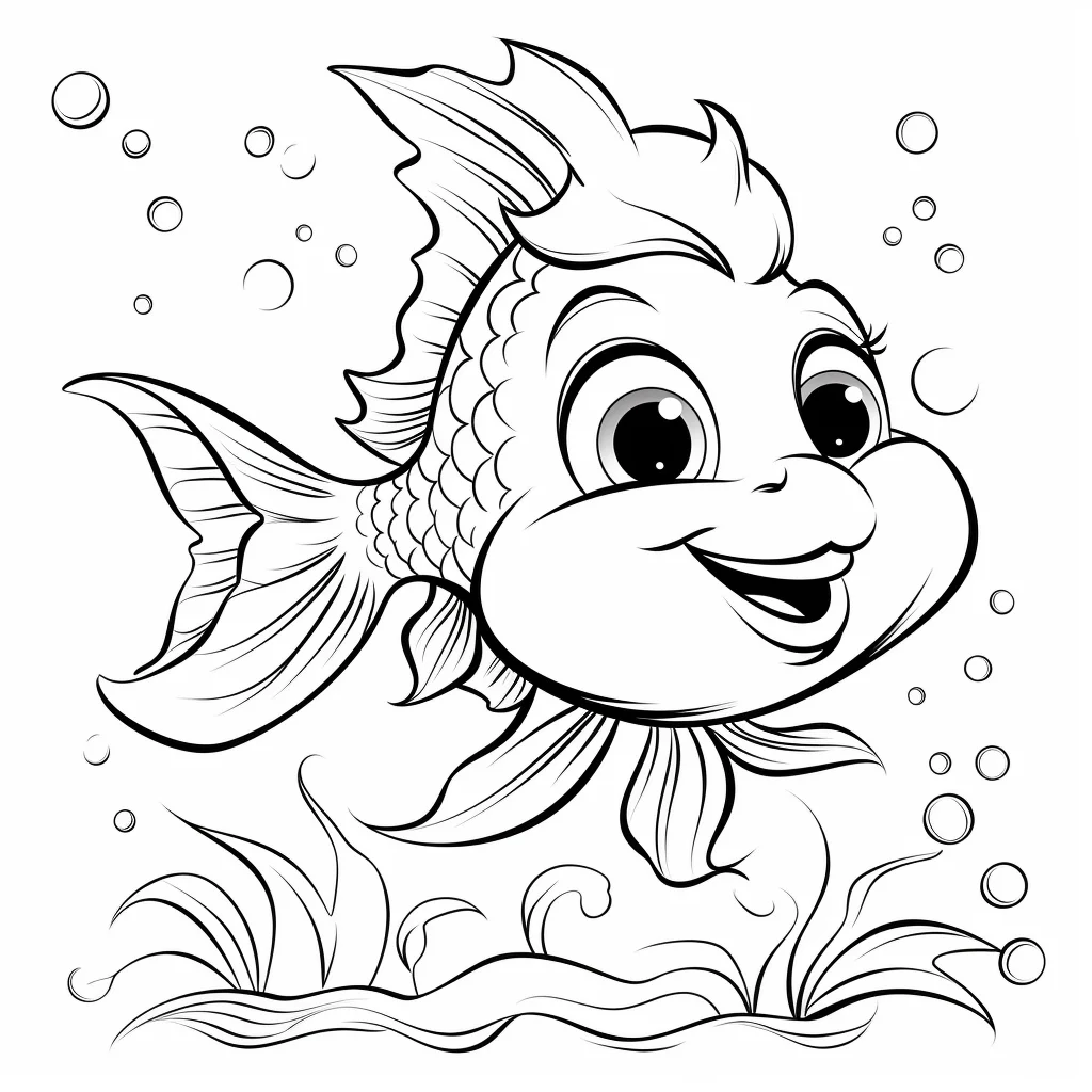 fish coloring pages printable free