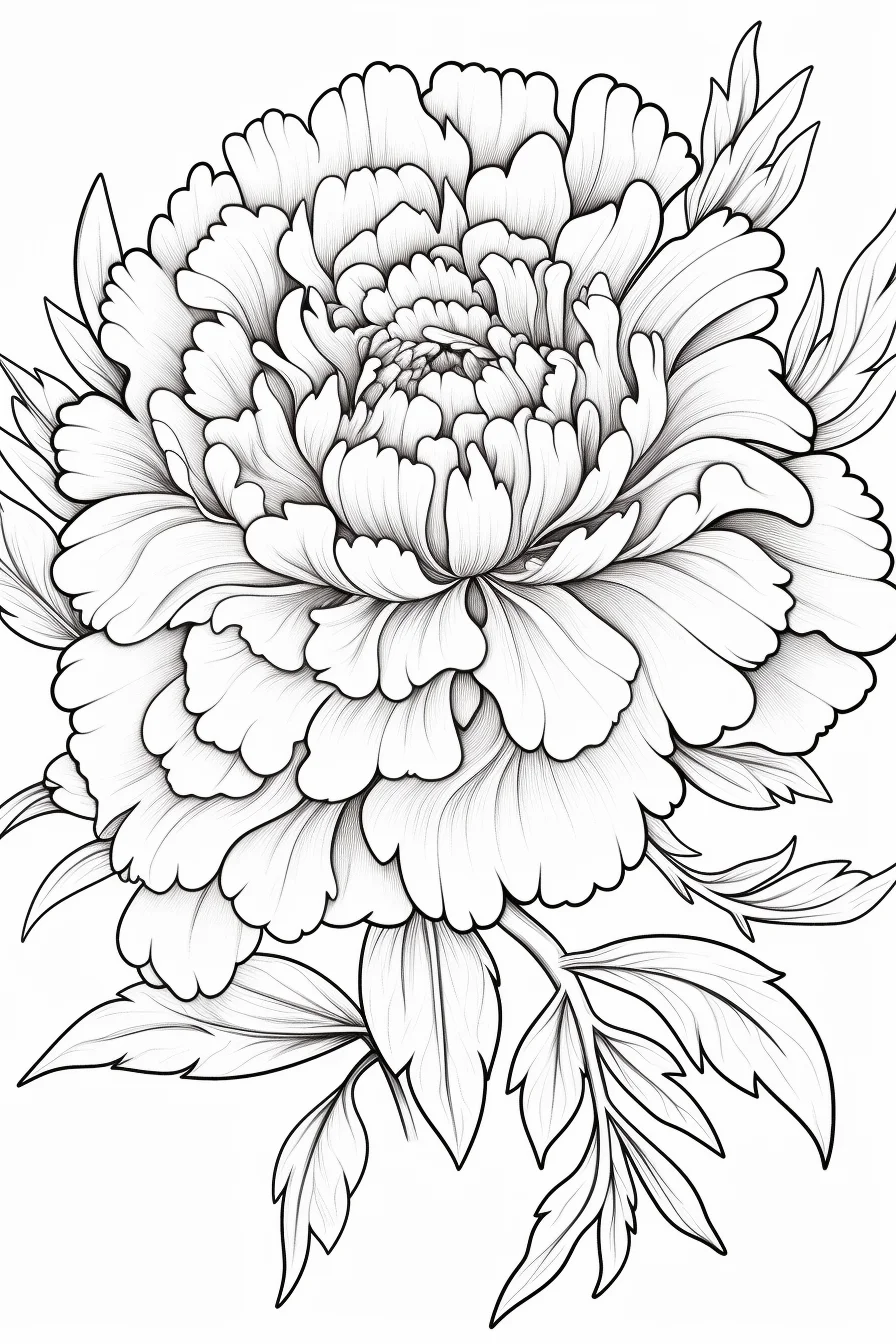 flower coloring pages for adults free