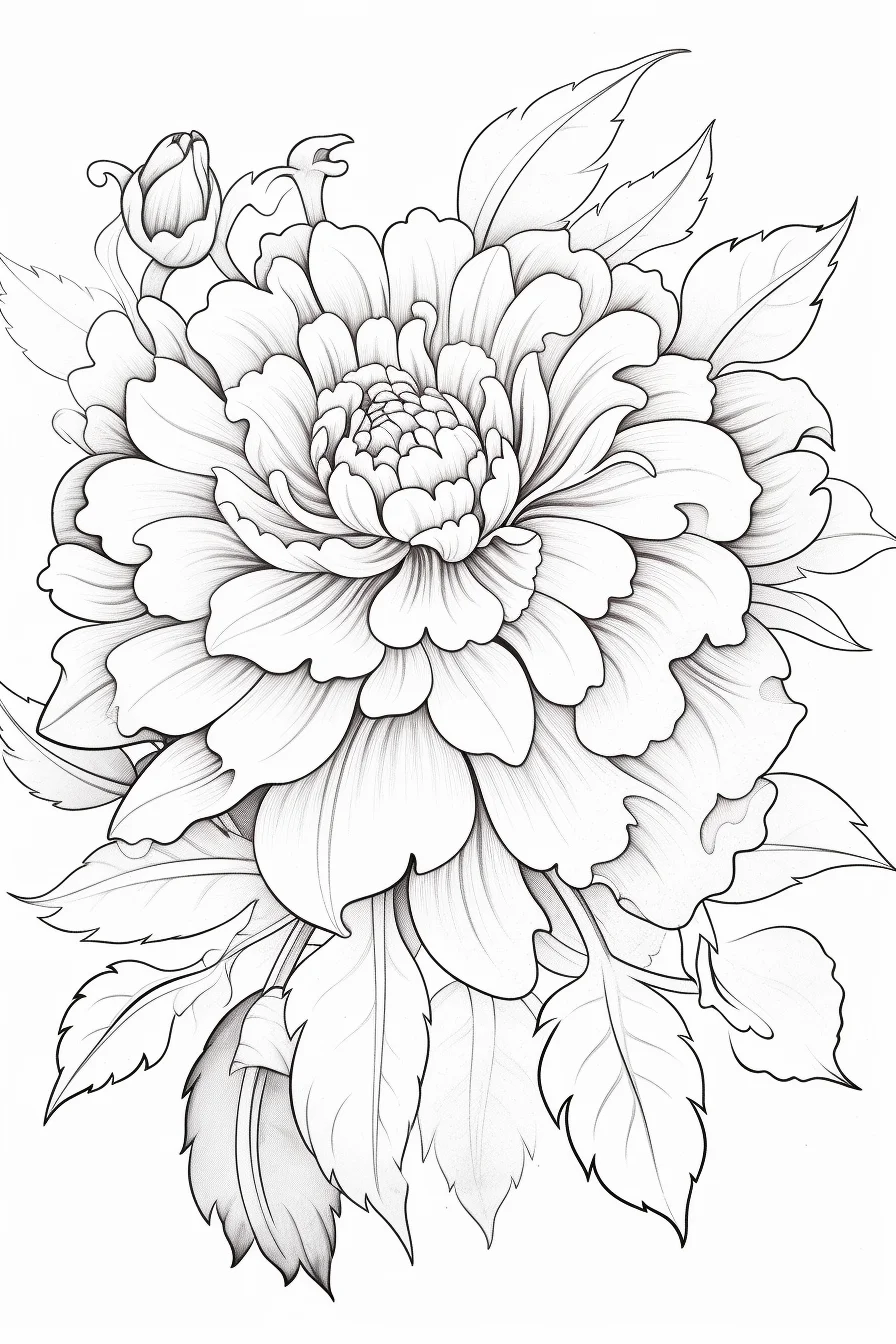 flower coloring pages for kids free