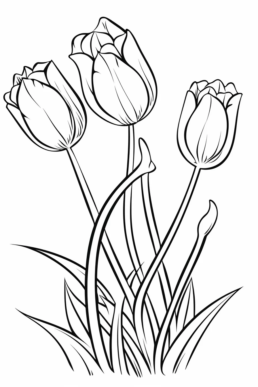 flower coloring pages for kids free