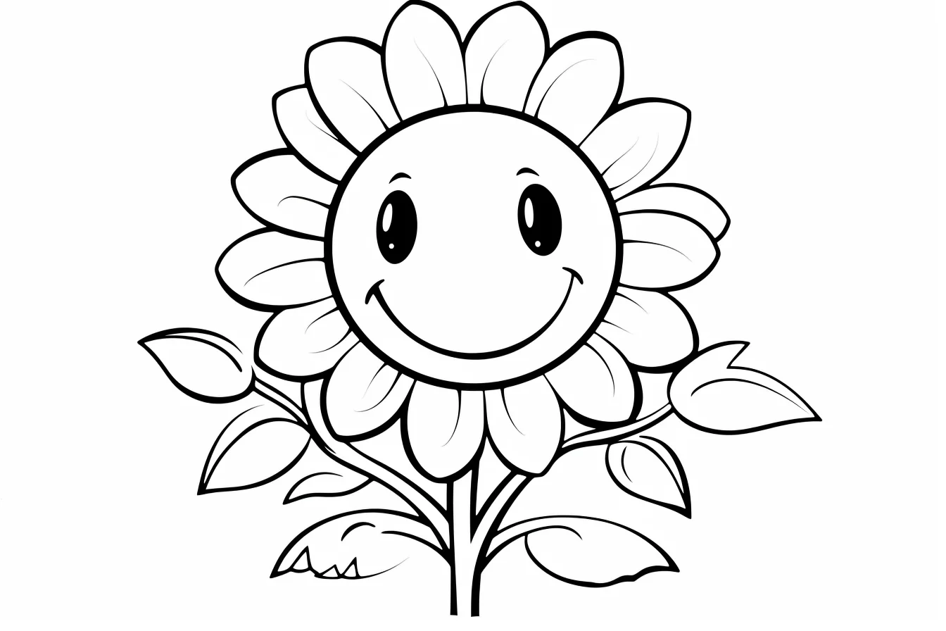 flower coloring pages for kids printable