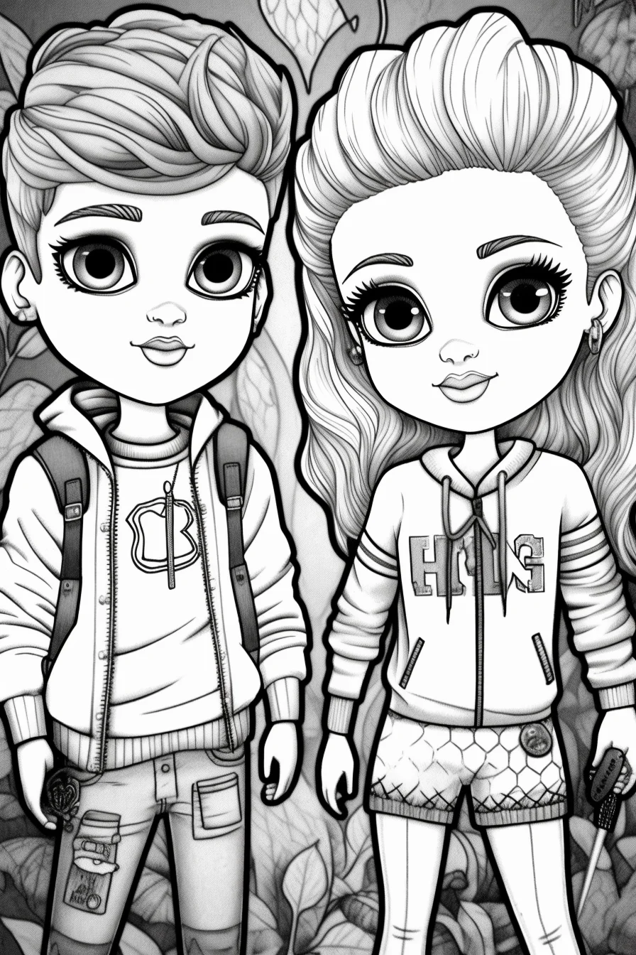 free printable coloring pages for girls lol dolls