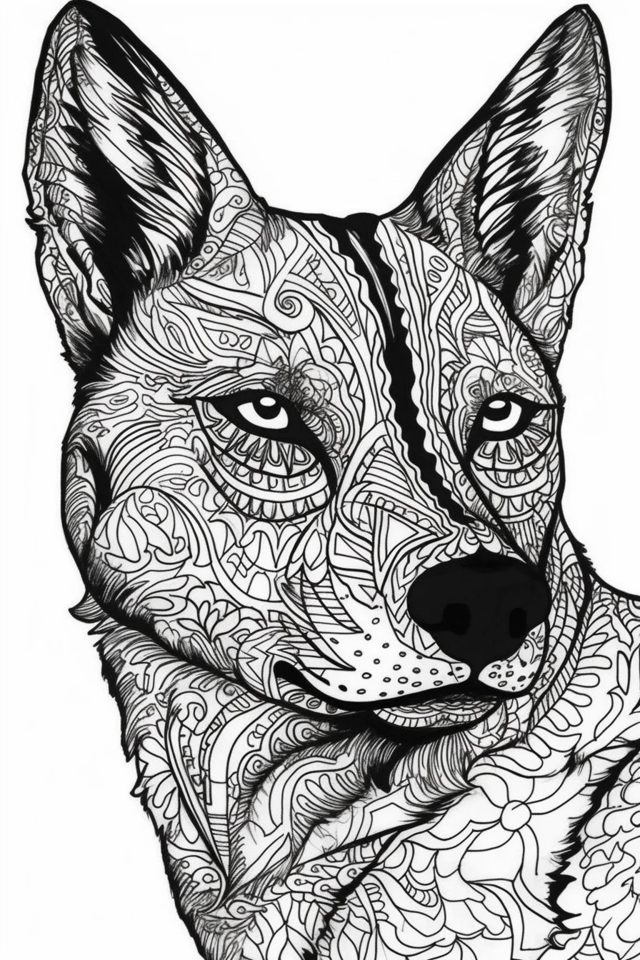 free printable dog coloring pages for adults