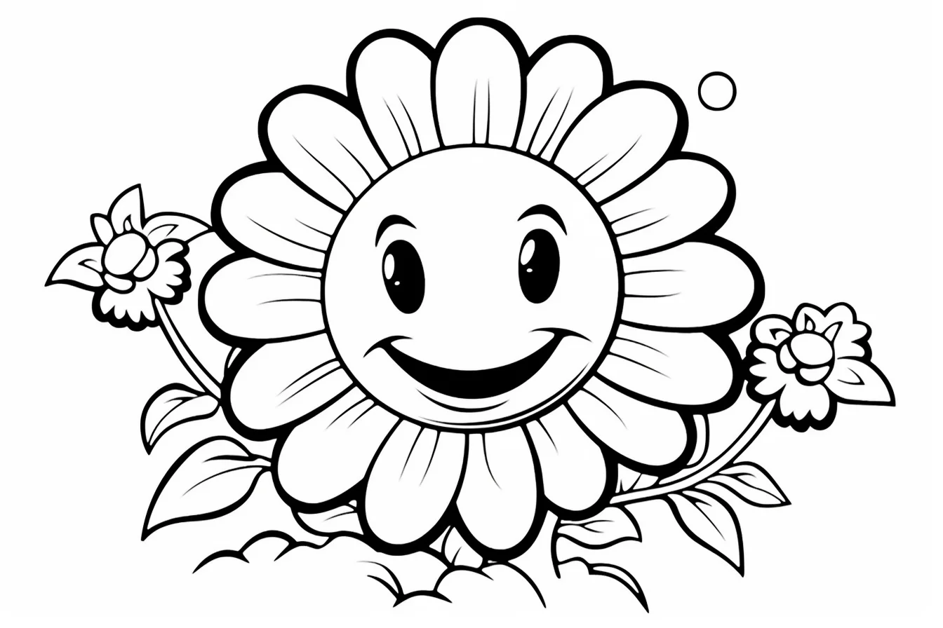 free printable flower coloring pages for kids