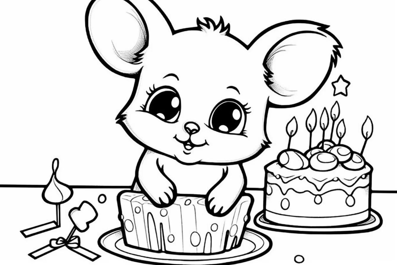 free printable happy birthday coloring pages for kids
