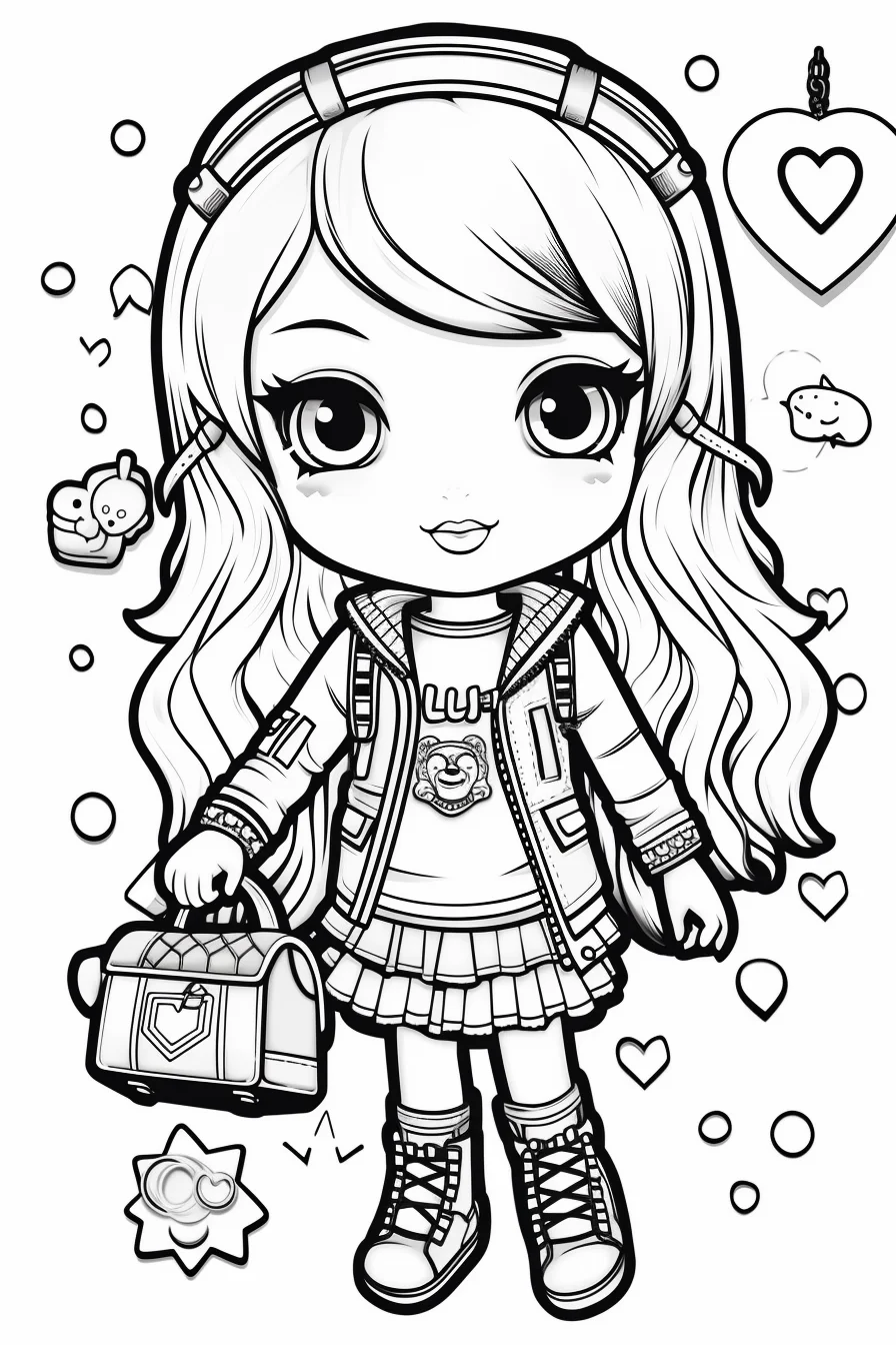 free printable lol dolls coloring pages