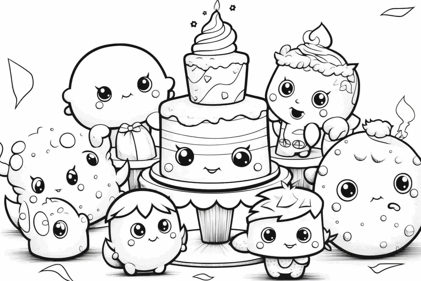funny happy birthday coloring pages