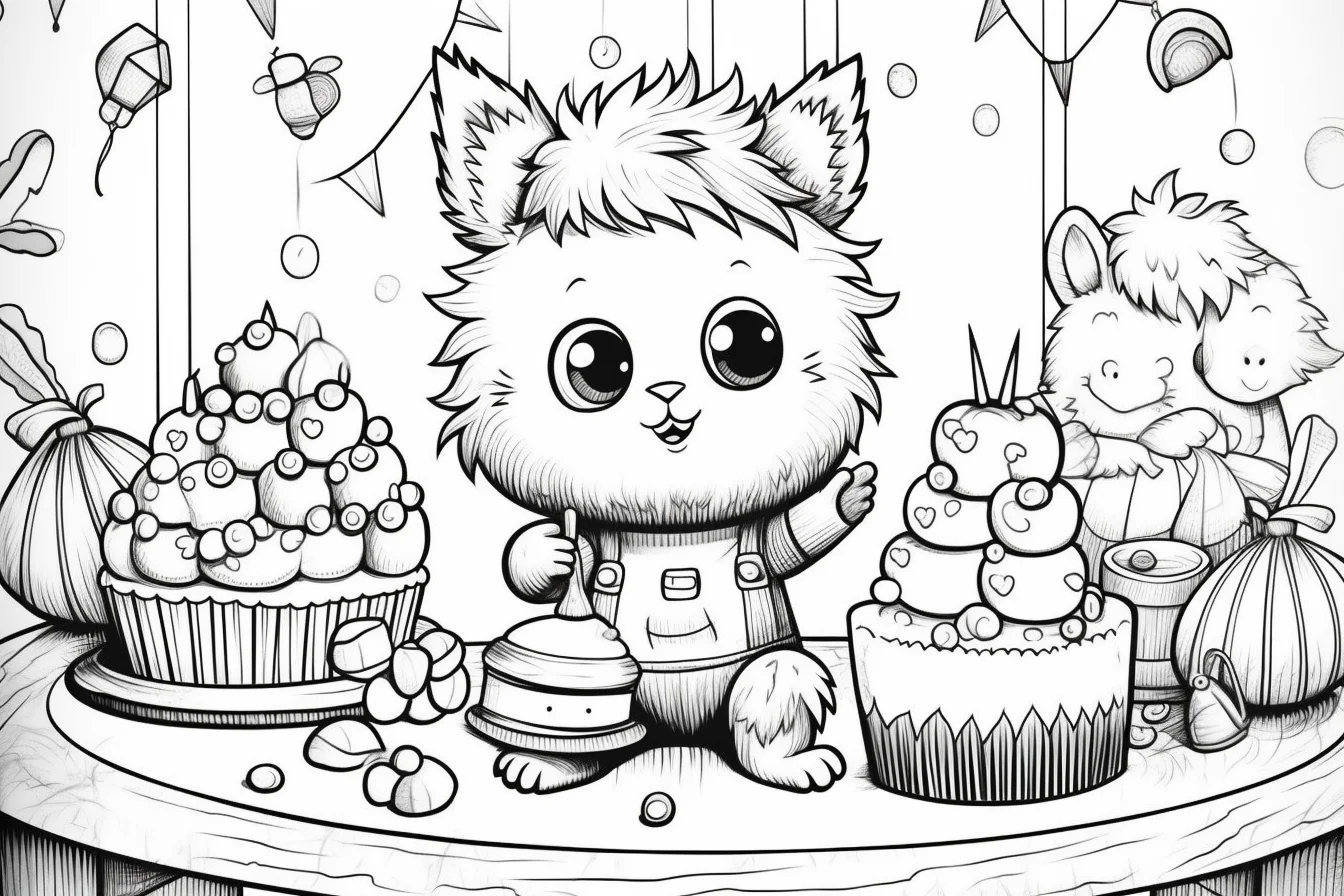 happy birthday coloring printable for kids
