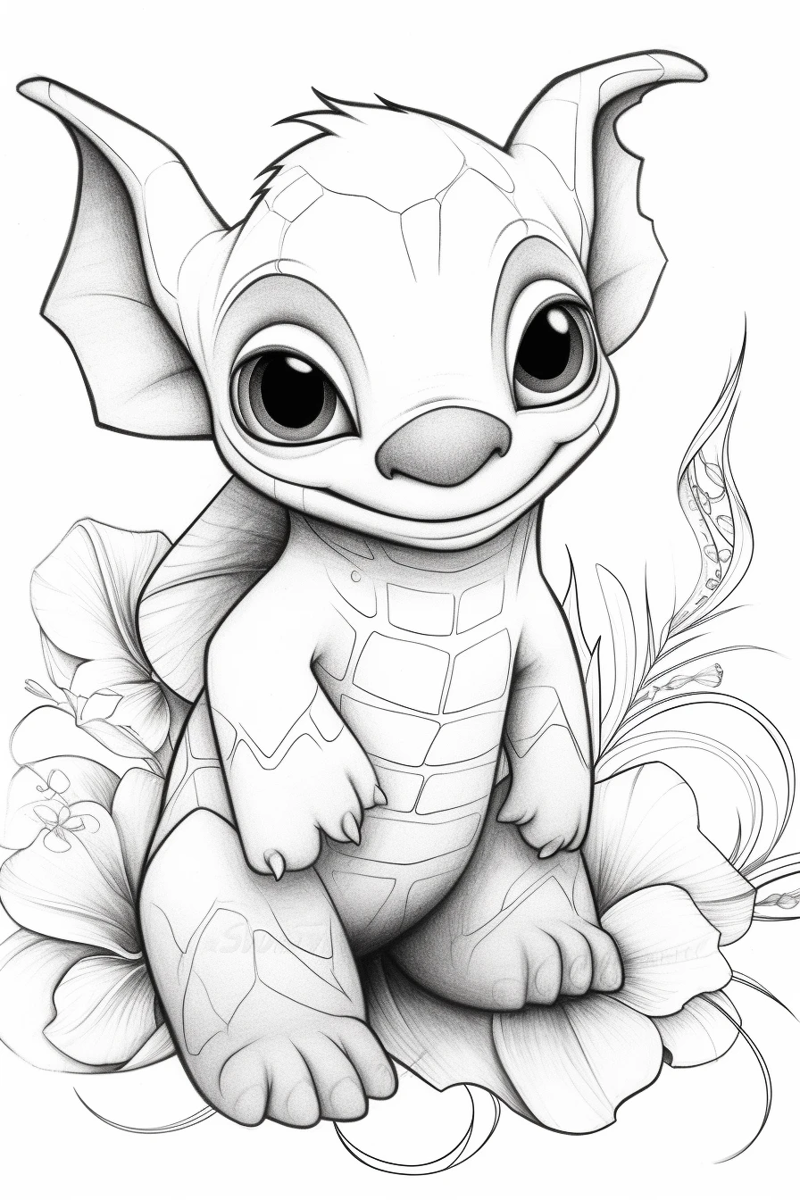 lilo and stitch coloring pages for kids