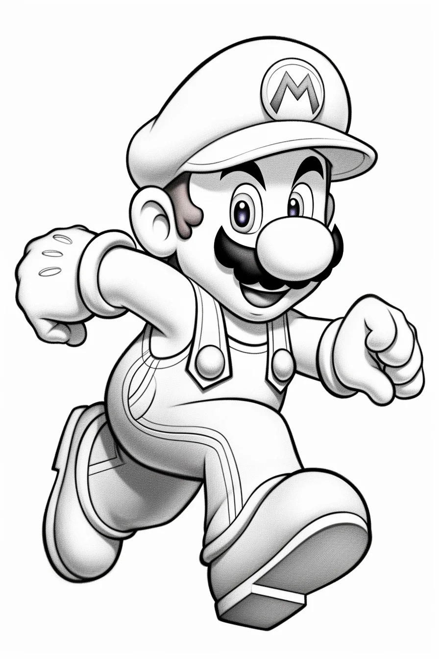 printable coloring sheet super mario coloring pages