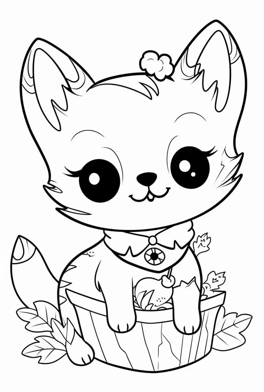 printable easy cute coloring pages