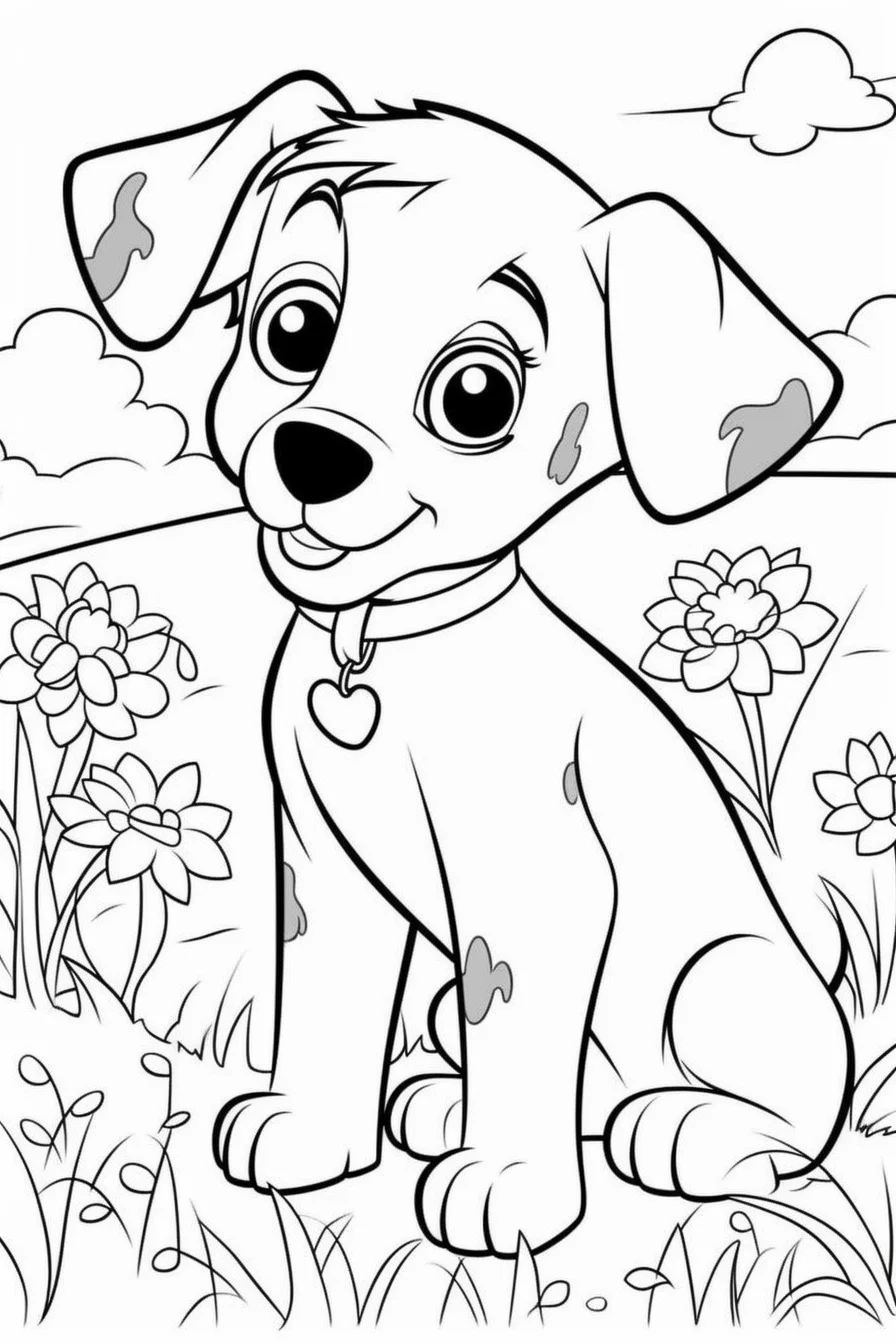 printable puppy dog coloring pages