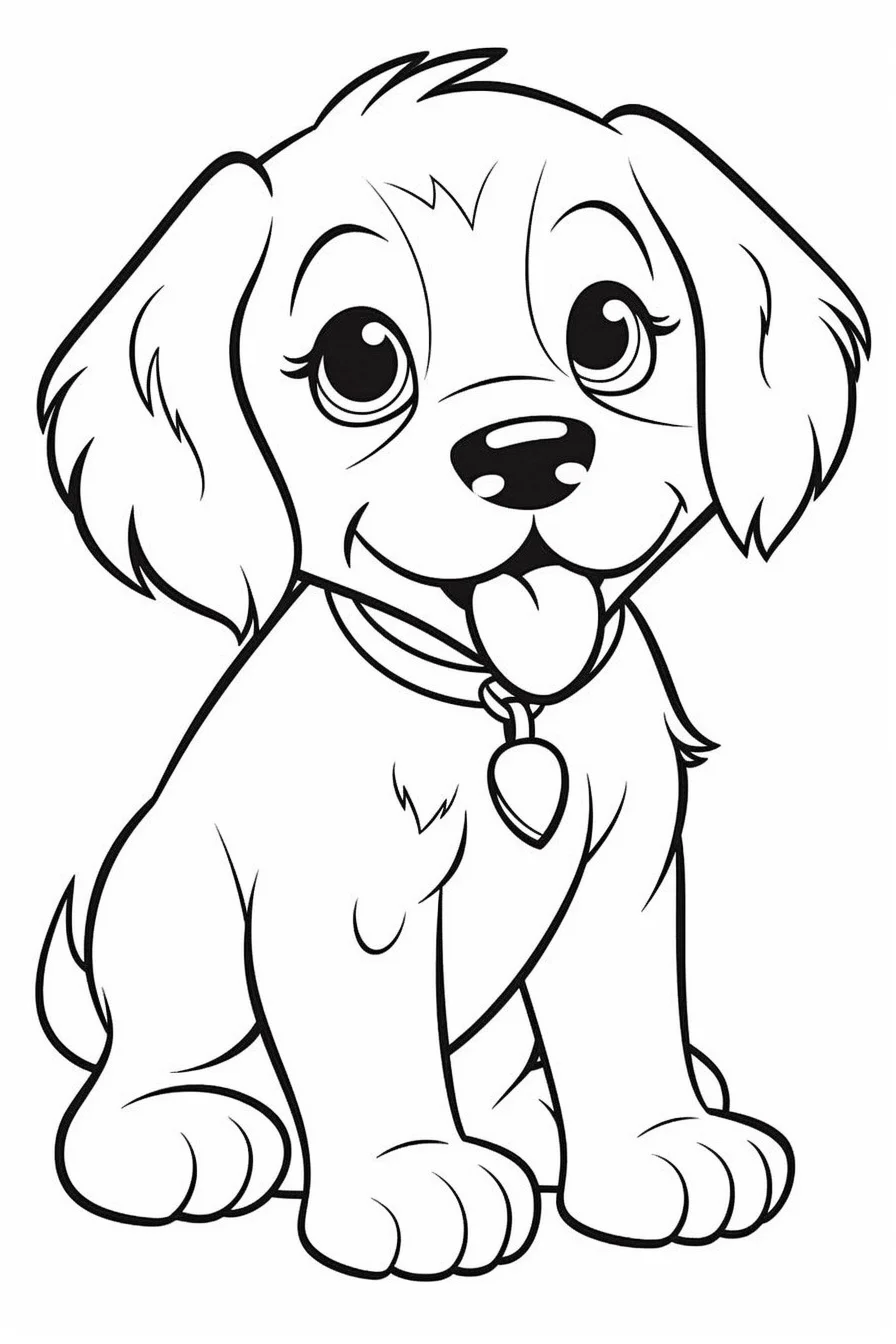 puppy dog coloring pages printable