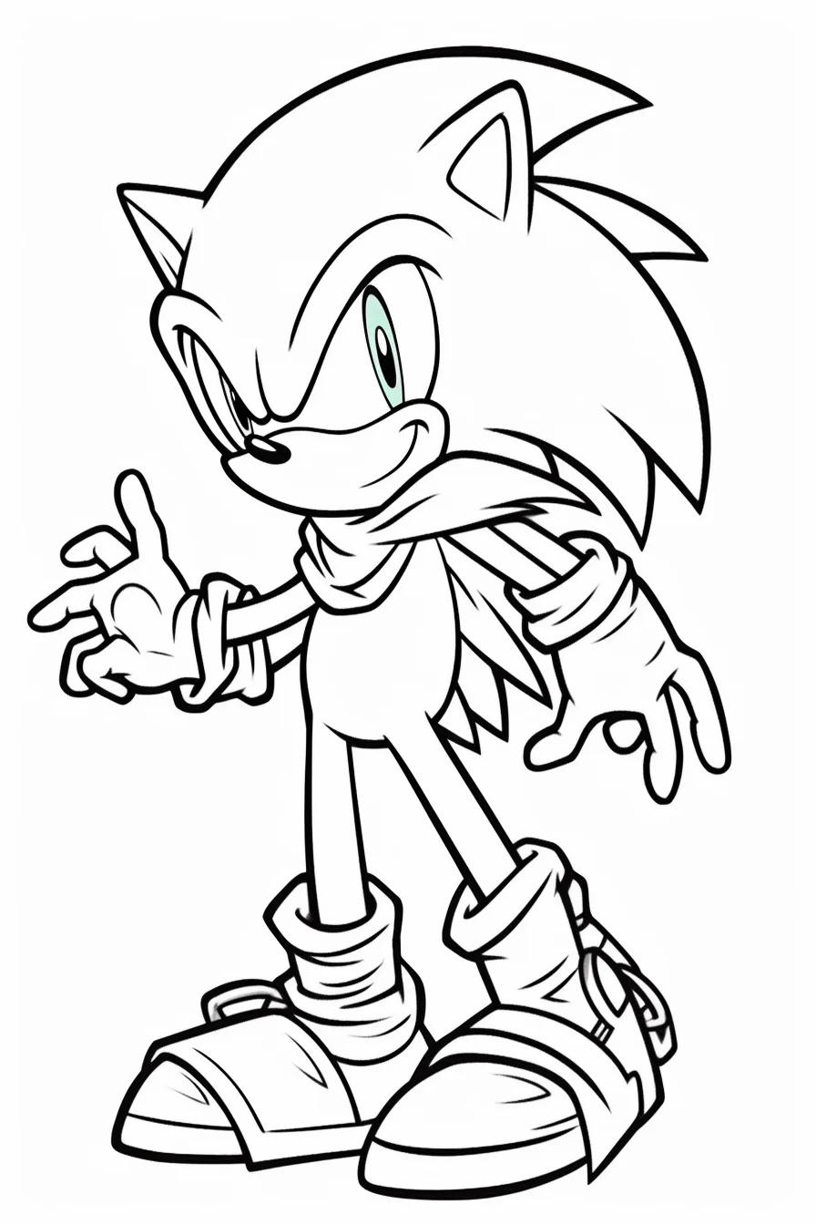 sonic coloring pages pdf