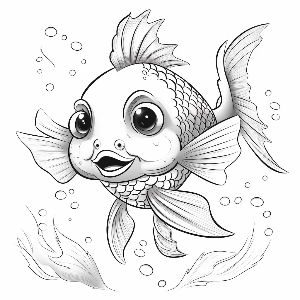 tropical fish fish coloring pages