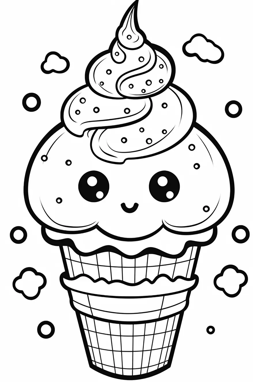 Coloring Sheet Ice Cream Coloring Pages