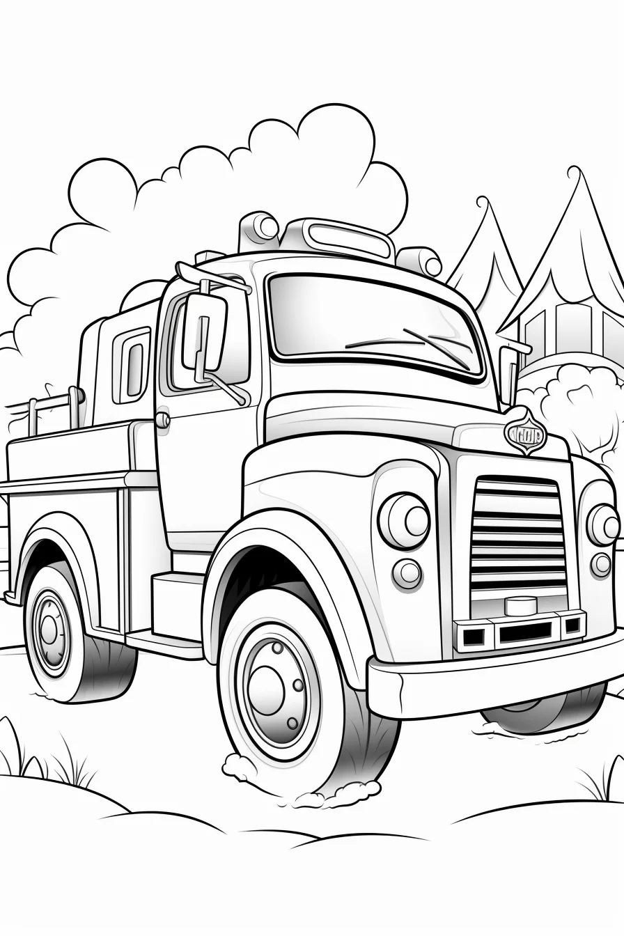 ambulance car coloring pages for toddlers