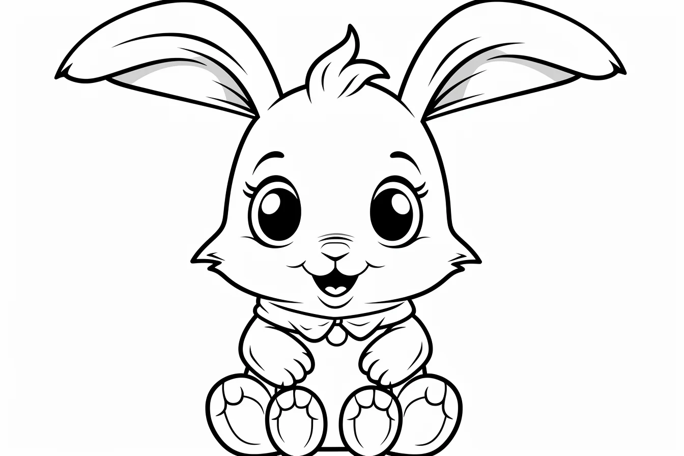 baby bunny cute bunny coloring pages