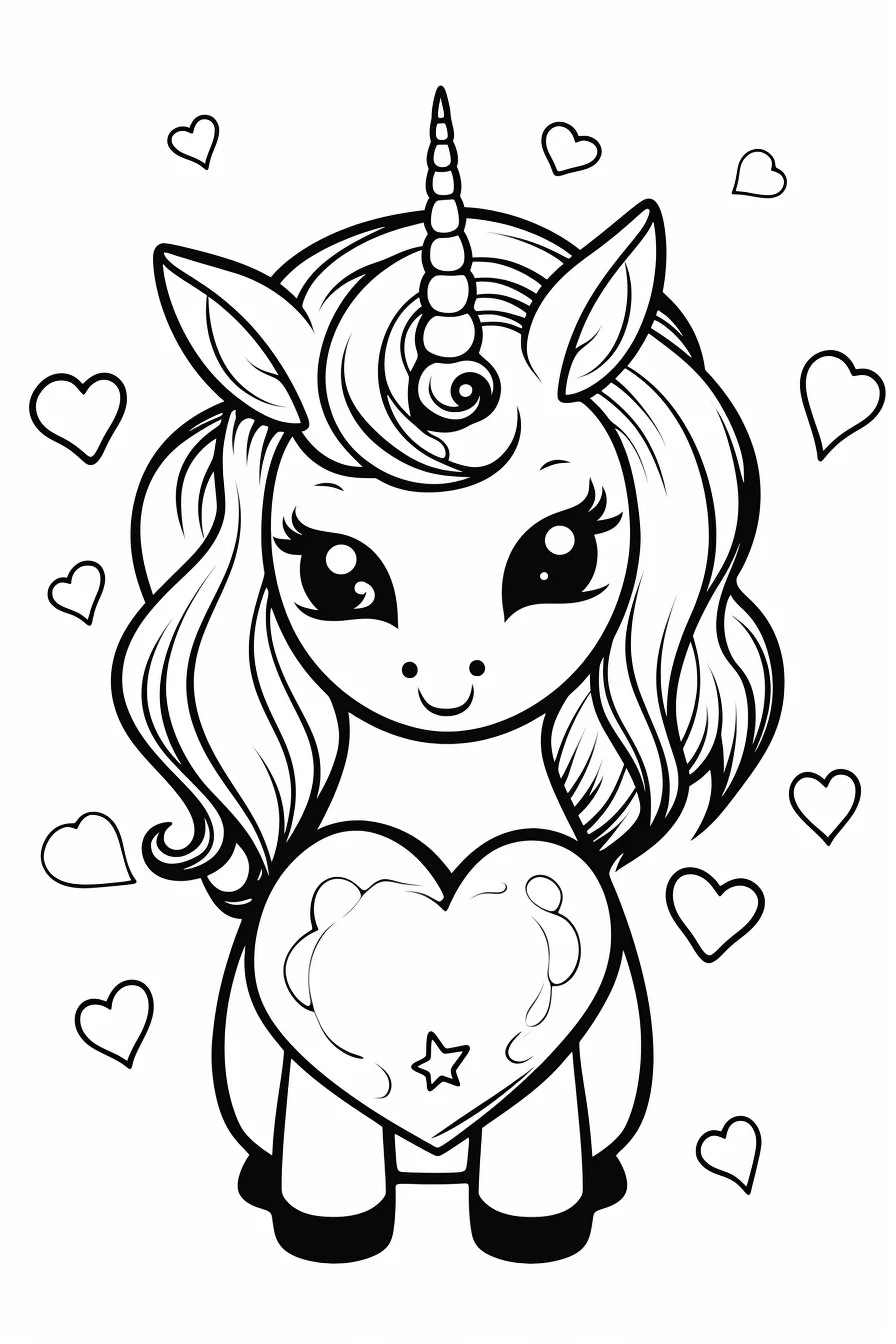 baby unicorn coloring pages