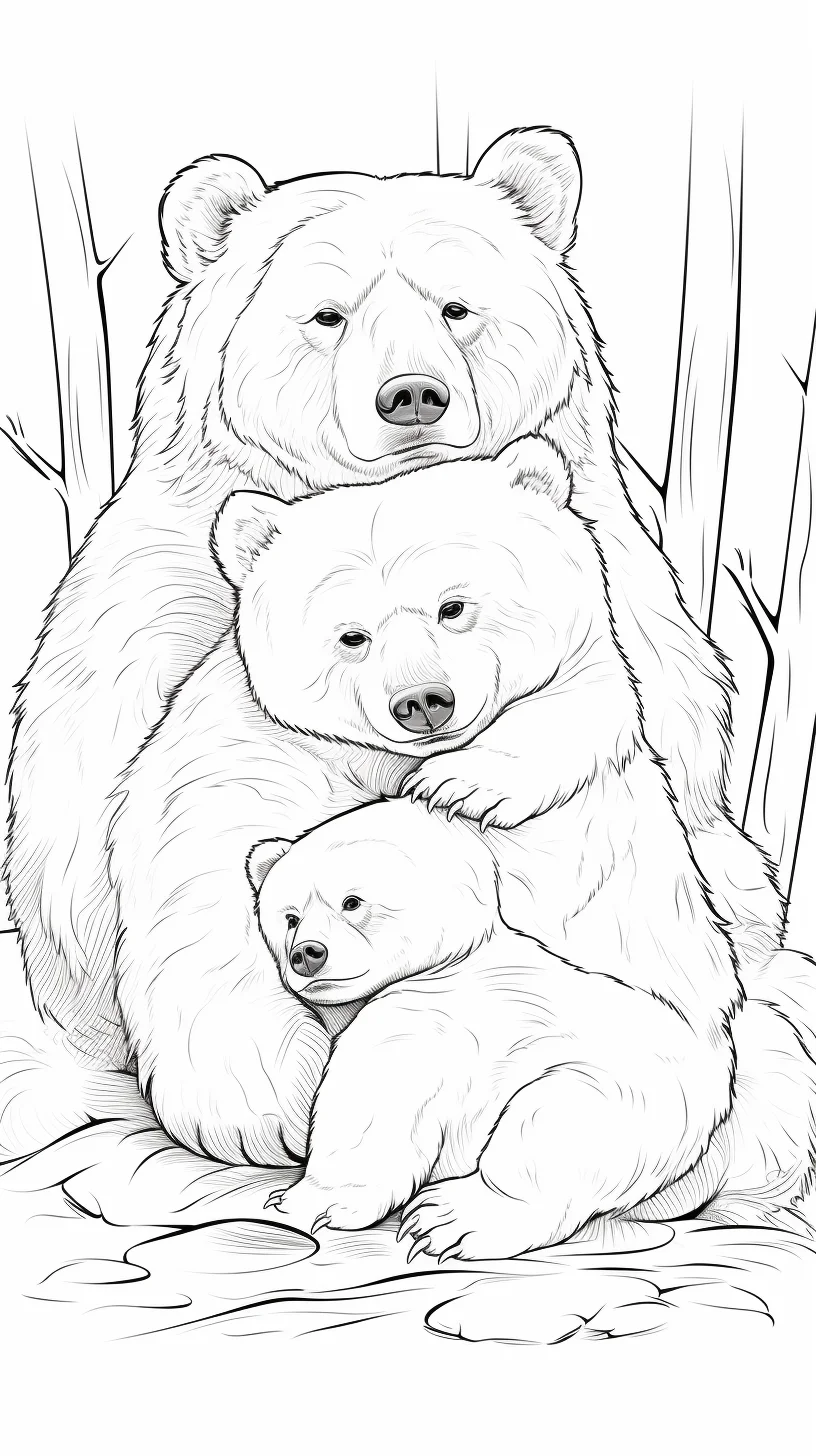 bear coloring pages free