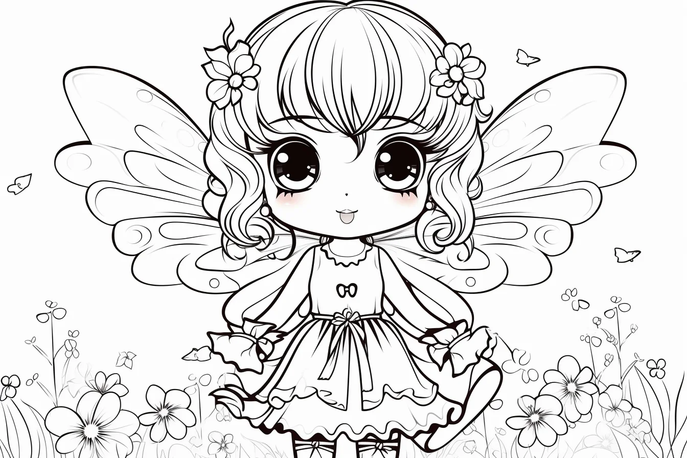 beautiful fairy coloring pages for preschoolers