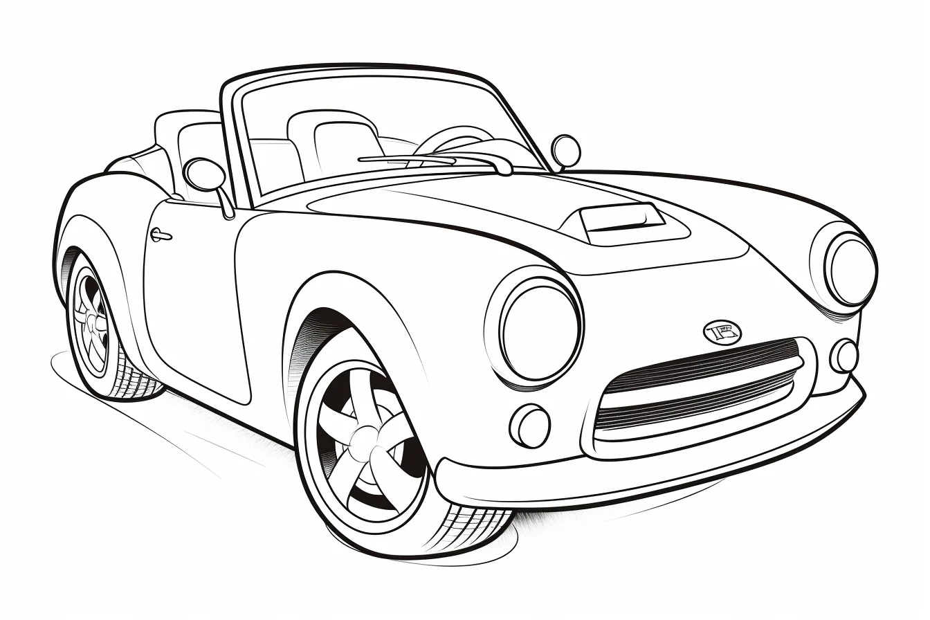 car coloring pages for preschoolers
