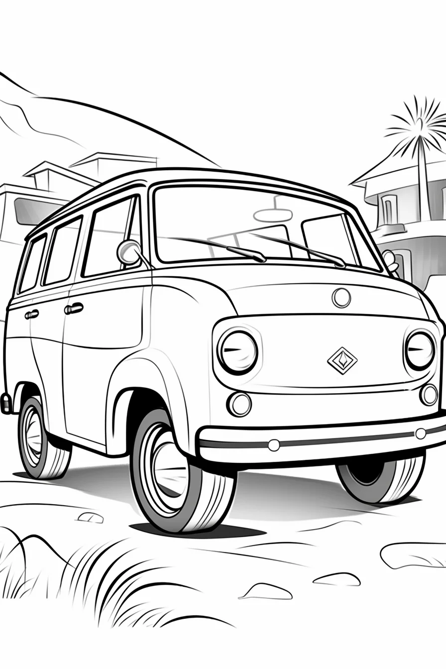 car coloring sheets for toddlers