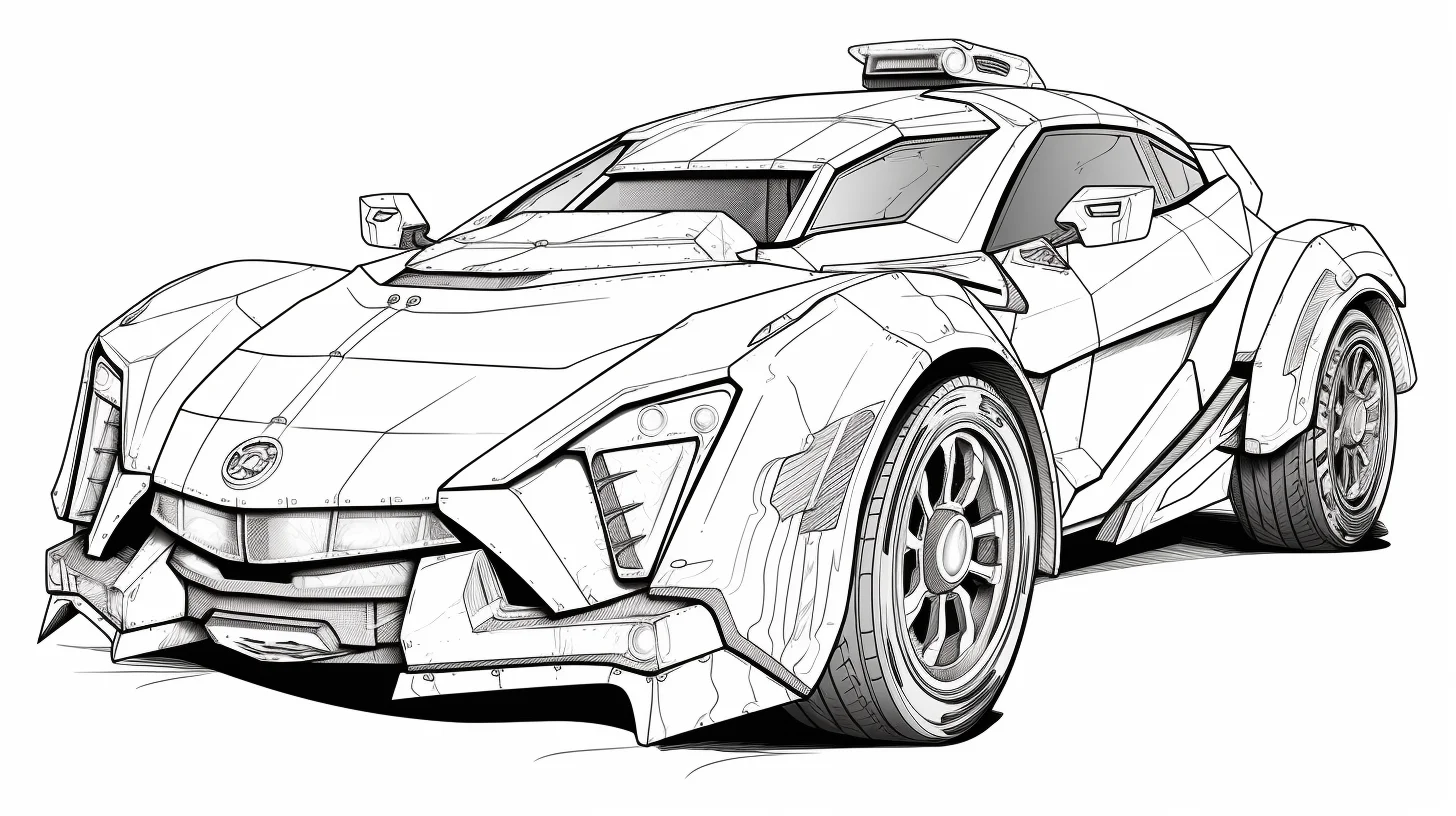 Download Free Printable Modern Police Car Coloring Pages