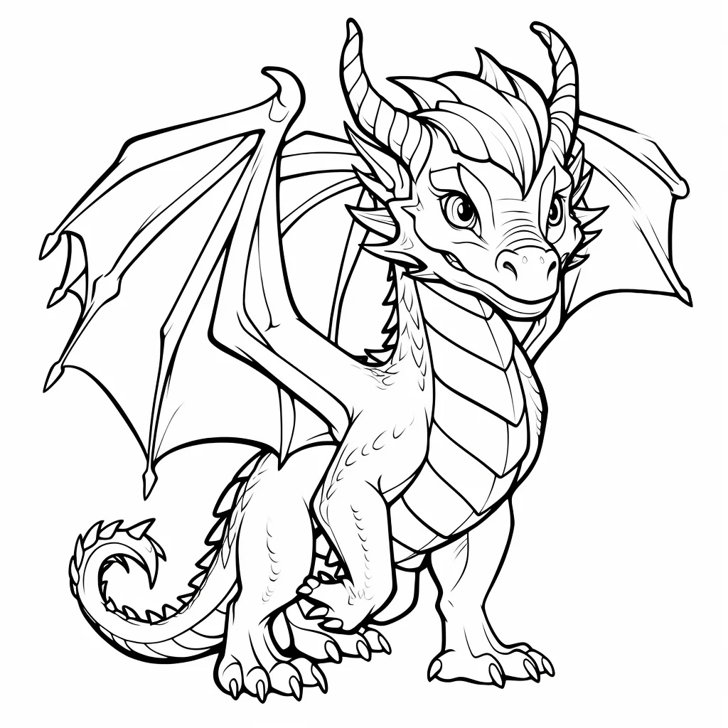 cool dragon coloring pages printable