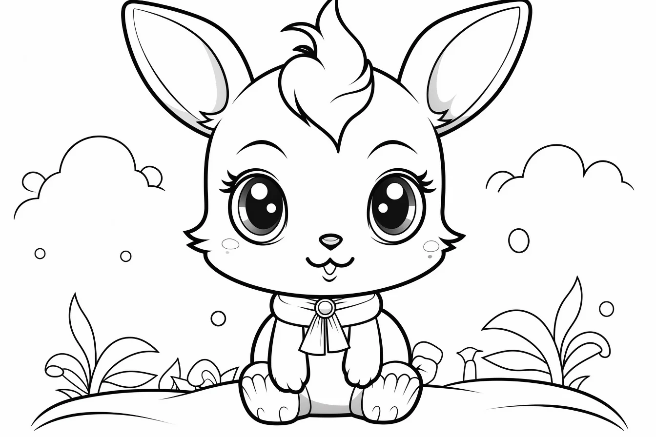 cute bunny coloring pages printable