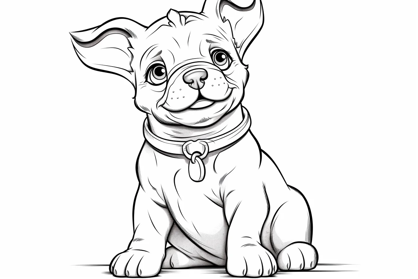 cute dog coloring pages for kids