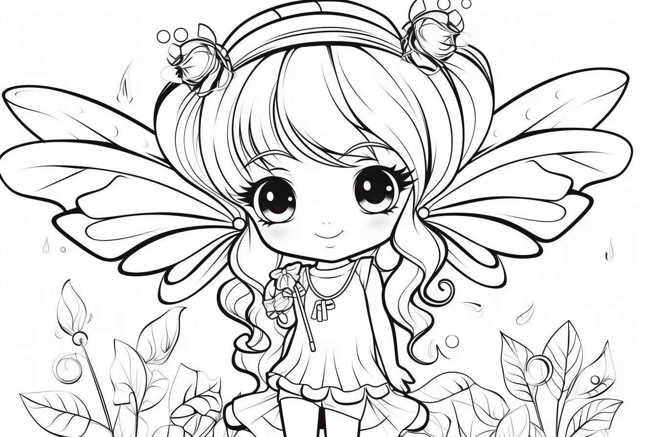 cute fairy coloring pages for kids