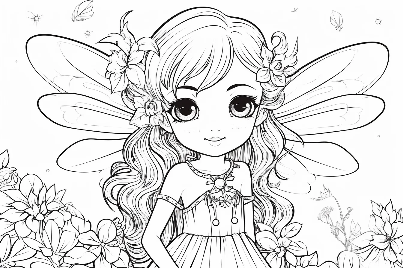 cute fairy coloring pages