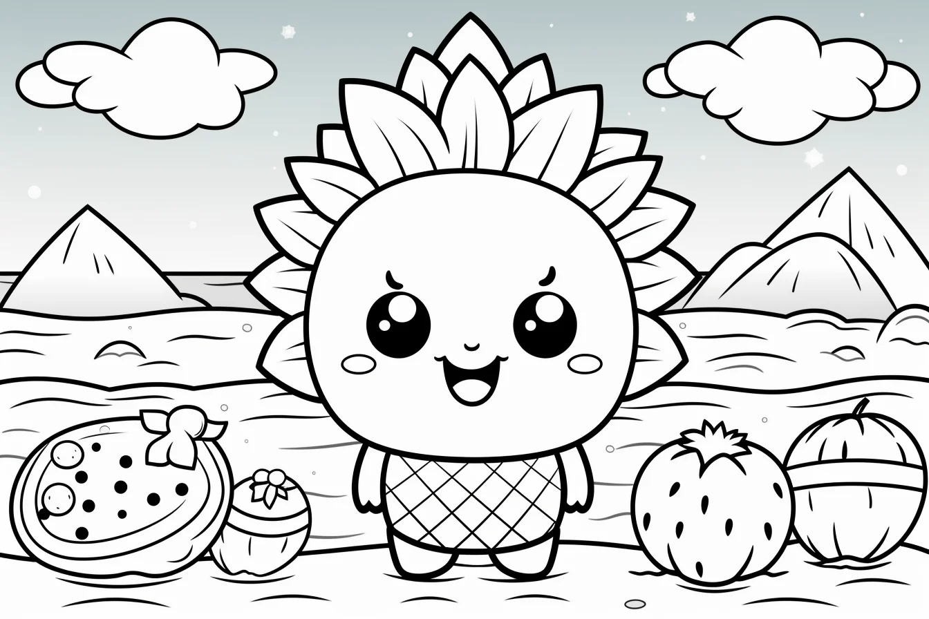 cute summer coloring pages