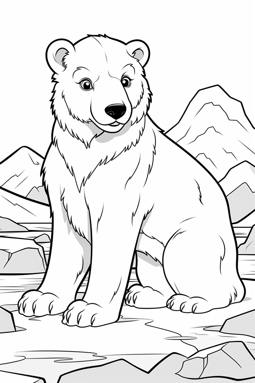 cute winter animal coloring pages for print