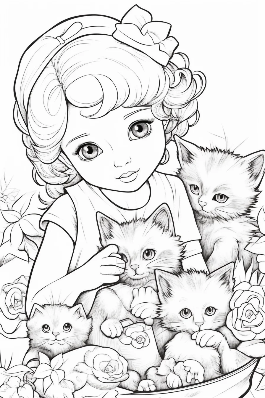 detailed cat coloring pages for adults