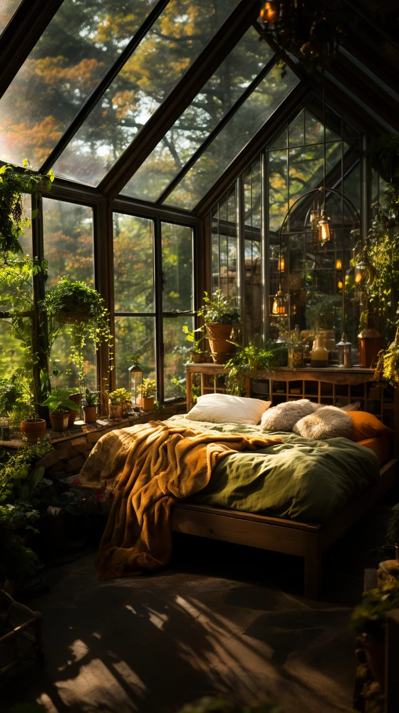earthy green bedroom