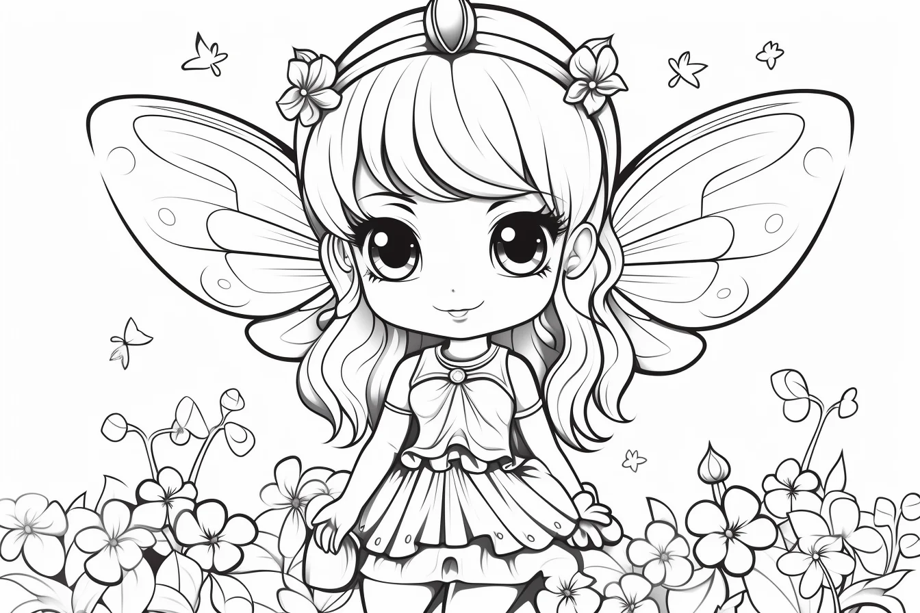 fairy coloring pages for free