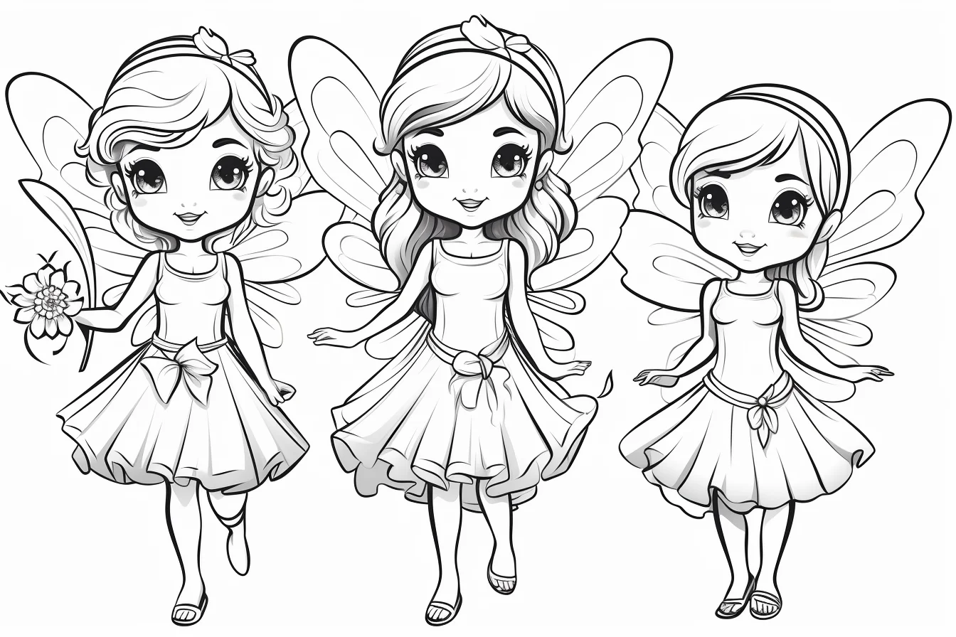 fairy coloring pages free printable