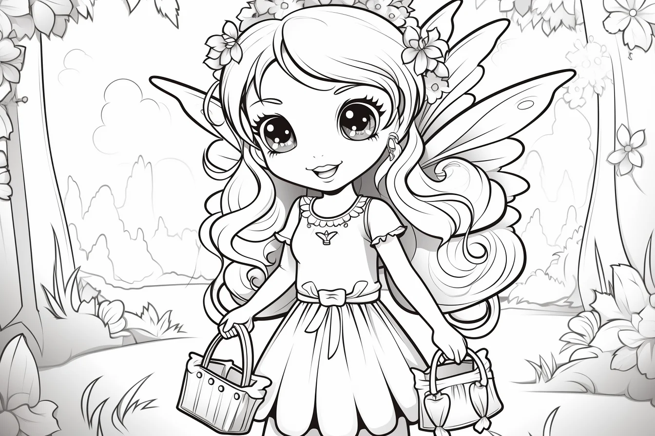 fairy coloring pages free printable