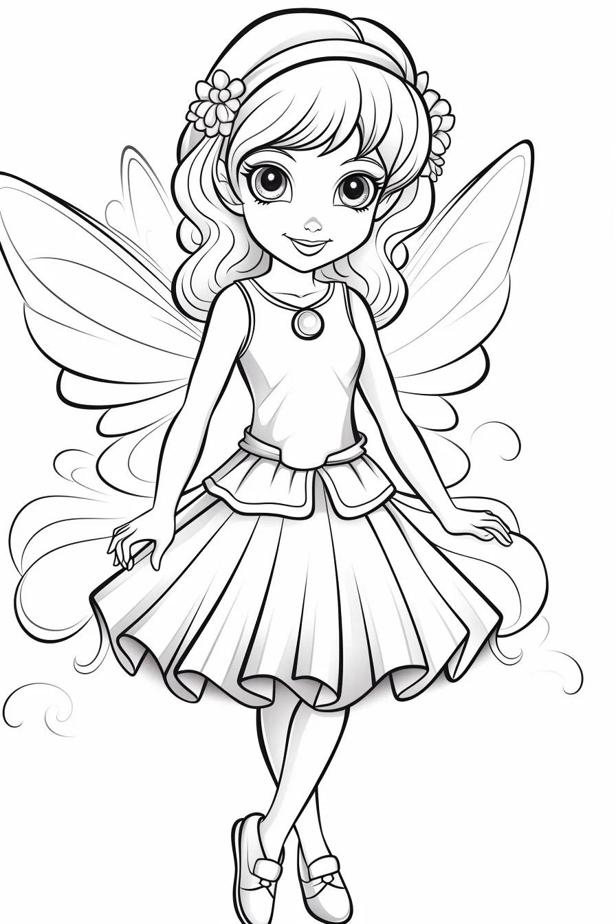 fairy coloring pages to print